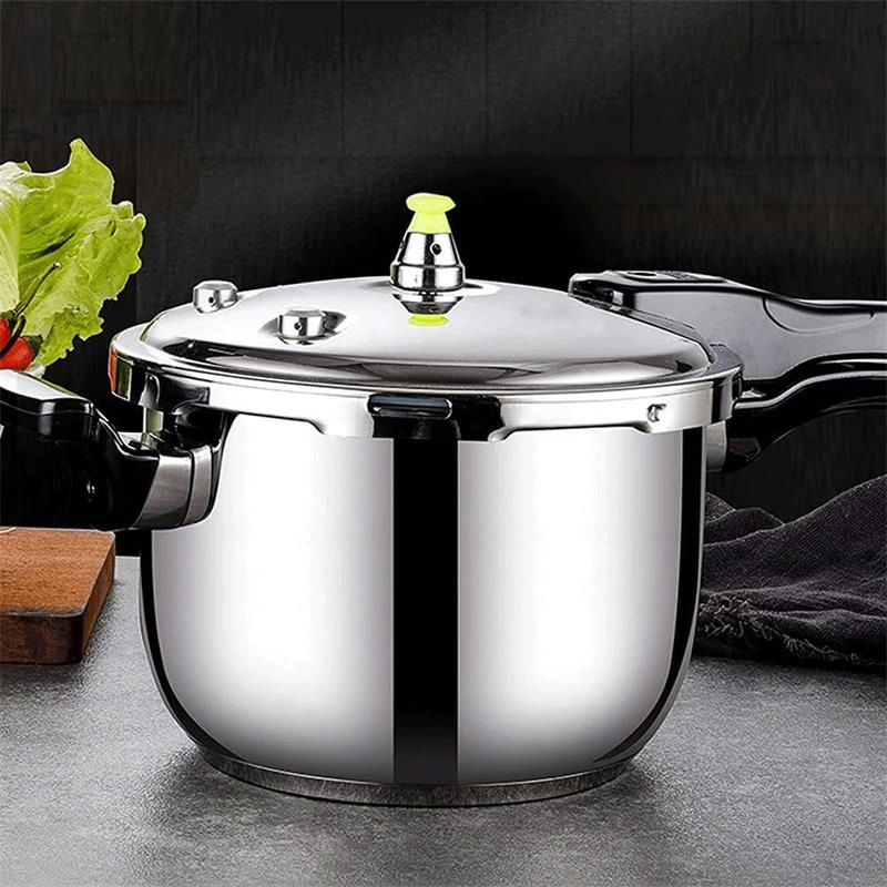Stainless Steel Stove Top Pressure Cooker Pot Used for Pressure Foodie or Steaming, Compatible with Gas &amp; Induction Cooker