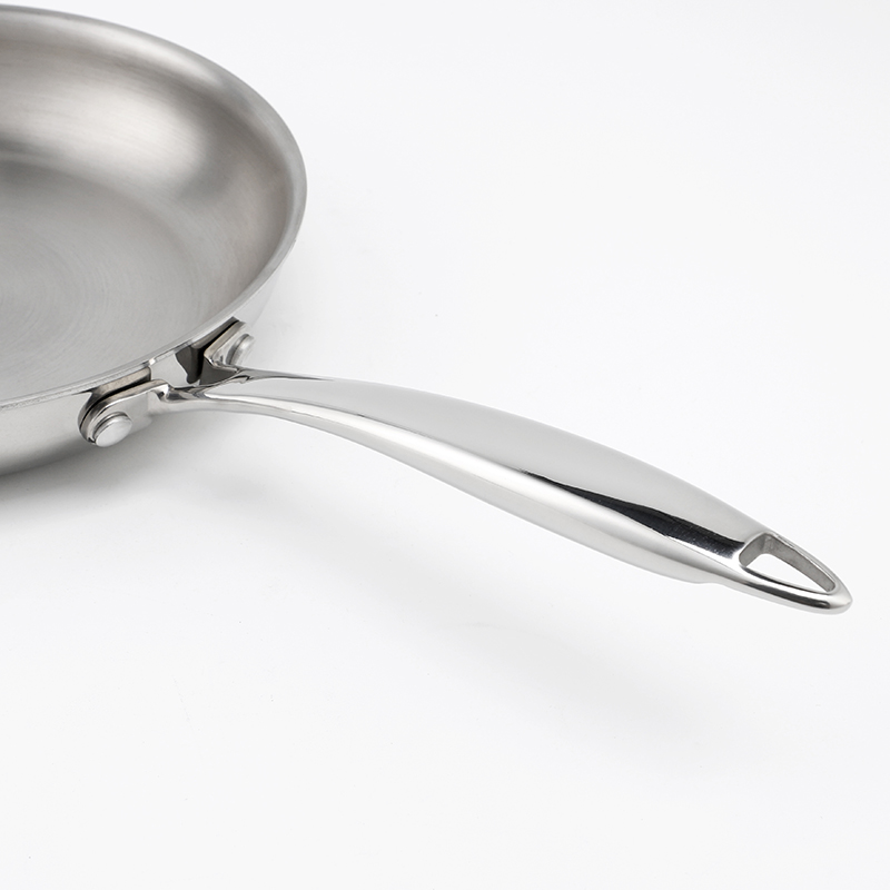 Triply Non Stick Stainless Steel Fry Pan Skillets 8/10/12 Inch Cookware Cooking Pan Frying Pan