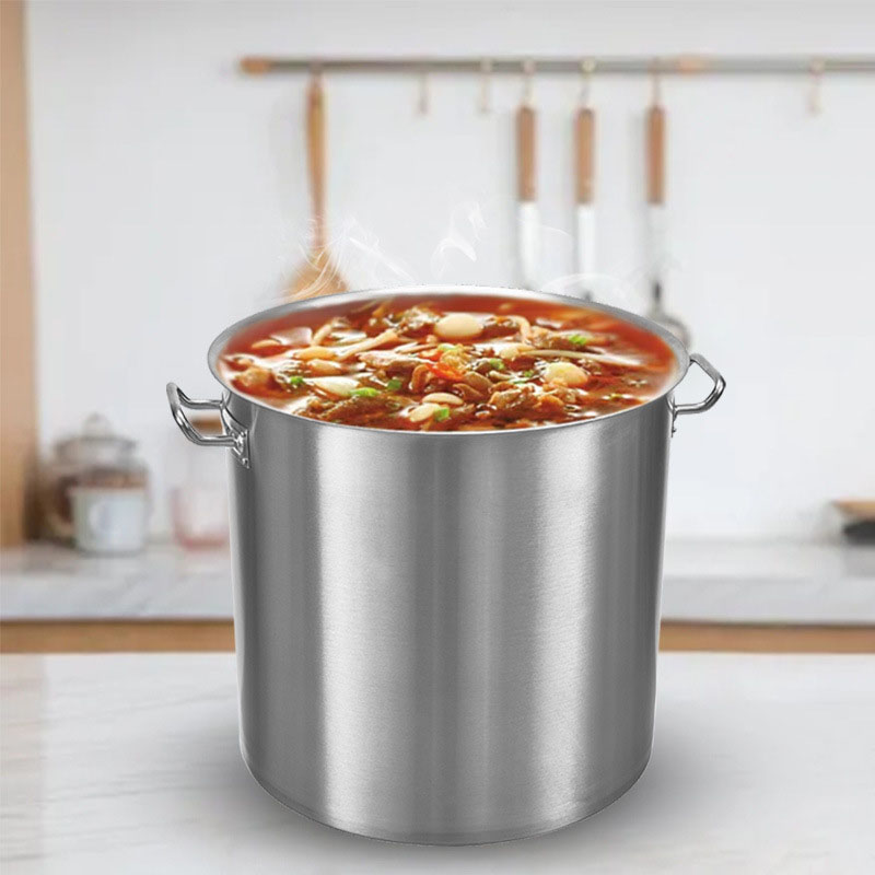 6L 12L 20L 25L 70L Large Capacity Stainless Steel Round Stock Pot Commercial Soup Pot Cooking Pots