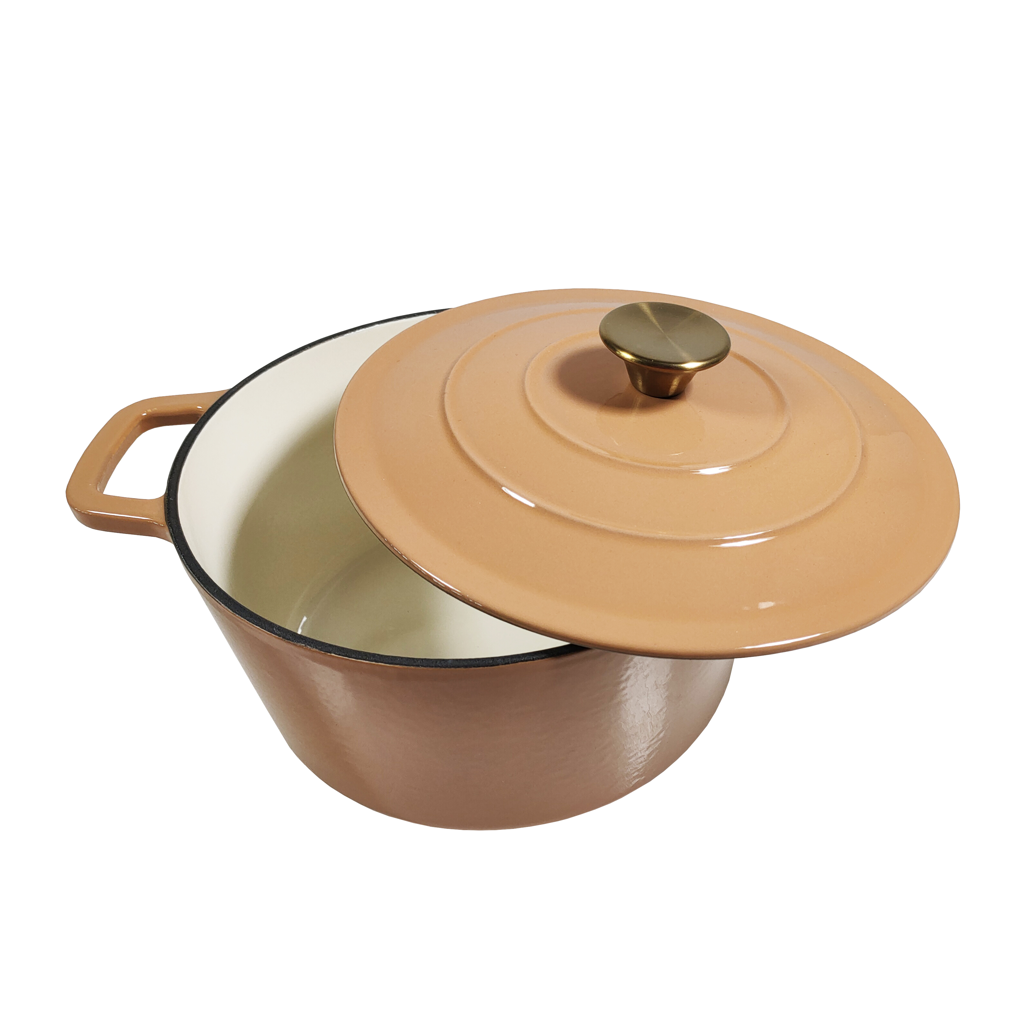 Wholesale China Supplier High Quality Restaurant 5L Enameled Colored Cast Iron Dutch Oven Ceramic Non-Stick Stainless Steel