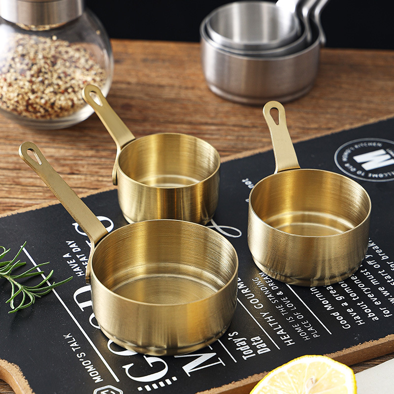 Mini Stainless Steel Sauce Pan 60ml/80ml/100ml Small Saucepan Gravy Pot Ketchup Boats Steak Sauce Cup Western Restaurant