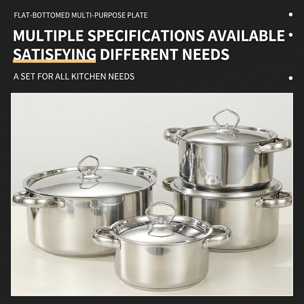 XINGWANG Hot Selling 15pcs Cookware Sets Stainless Steel Cookware Set Capsule Bottom Pans Soup Pots For Home Cooking