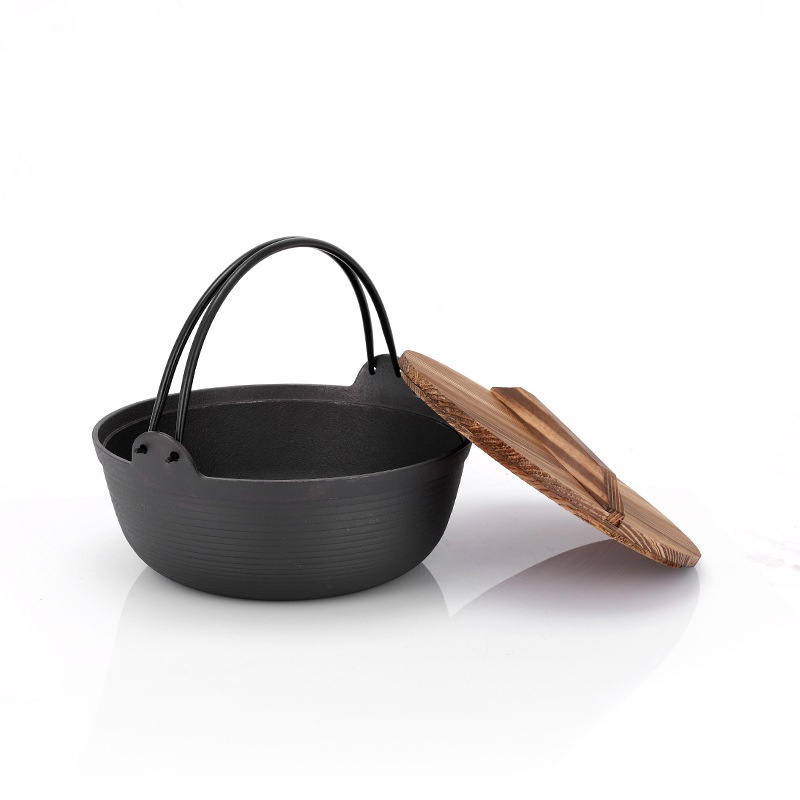 Outdoor Dutch Oven Camping &amp; Home Cooking Suki Non-Coated Non-Stick Thickened Wok Eco-Friendly Heat Preservation Cookware