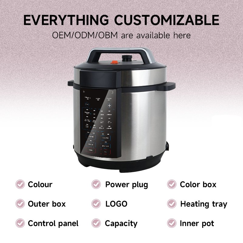 Rice Cooker Multi 14-in-1commercial Stainless Steel Electric Pressure Cooker with Display