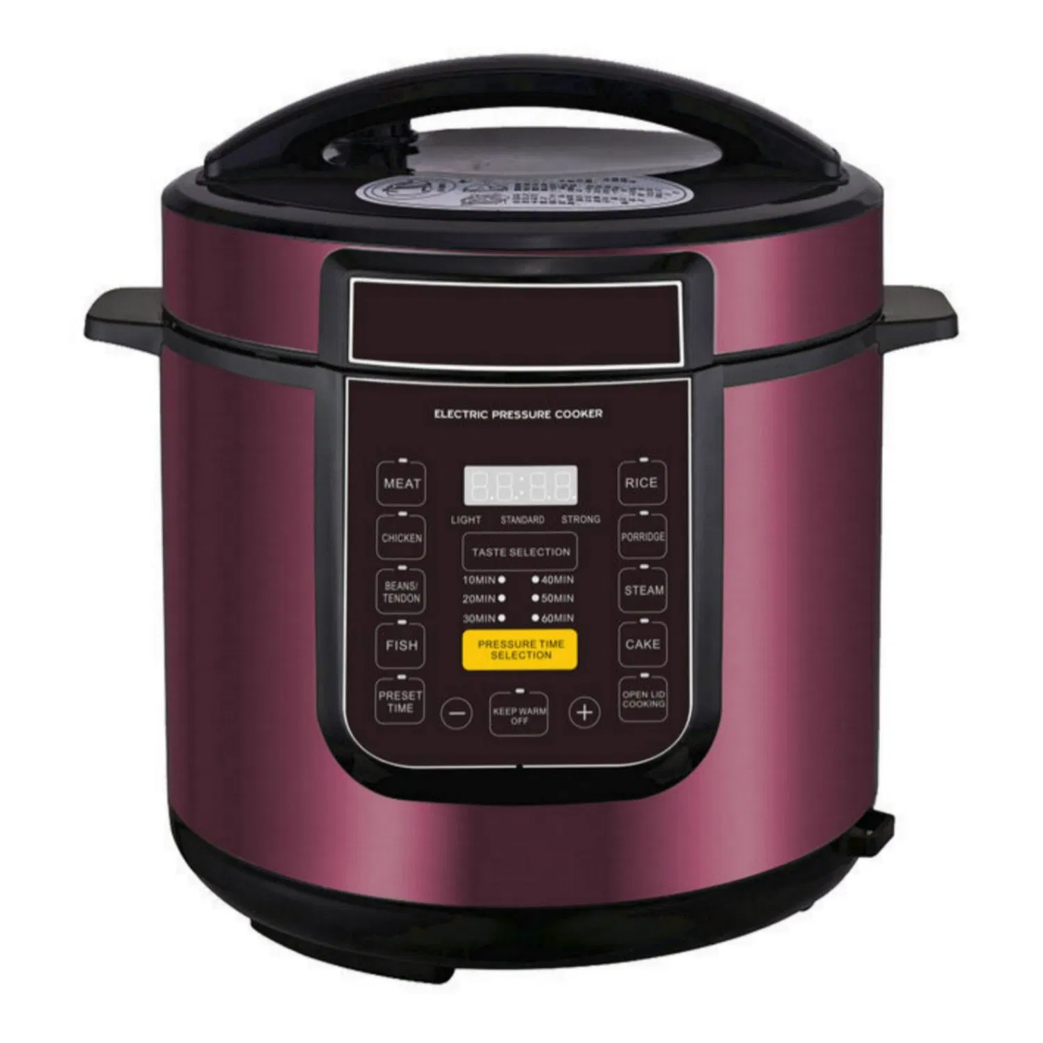 Voice Prompt Electric Pressure Cooker with LED Display and Child Lock Feature for Safe Family Use