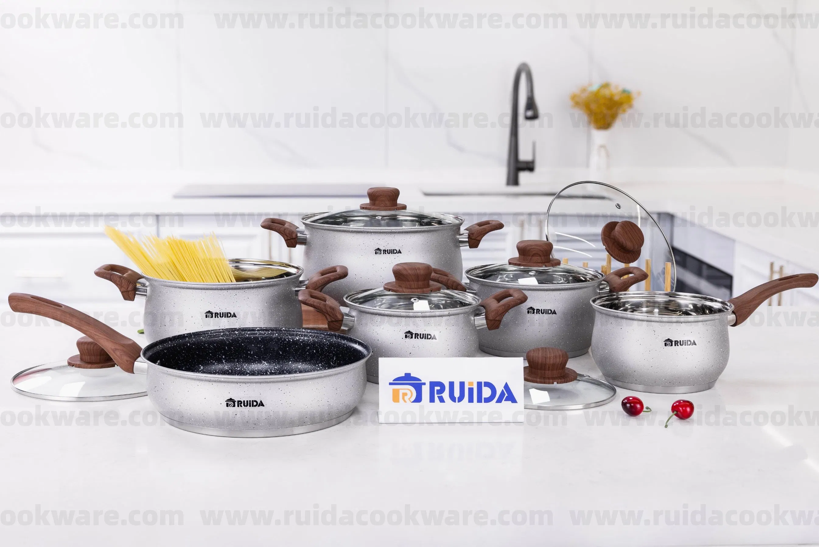 Good Quality Cookware-Set Pots and Kitchen-Storage Oven-Safe All Stovetops Compatible