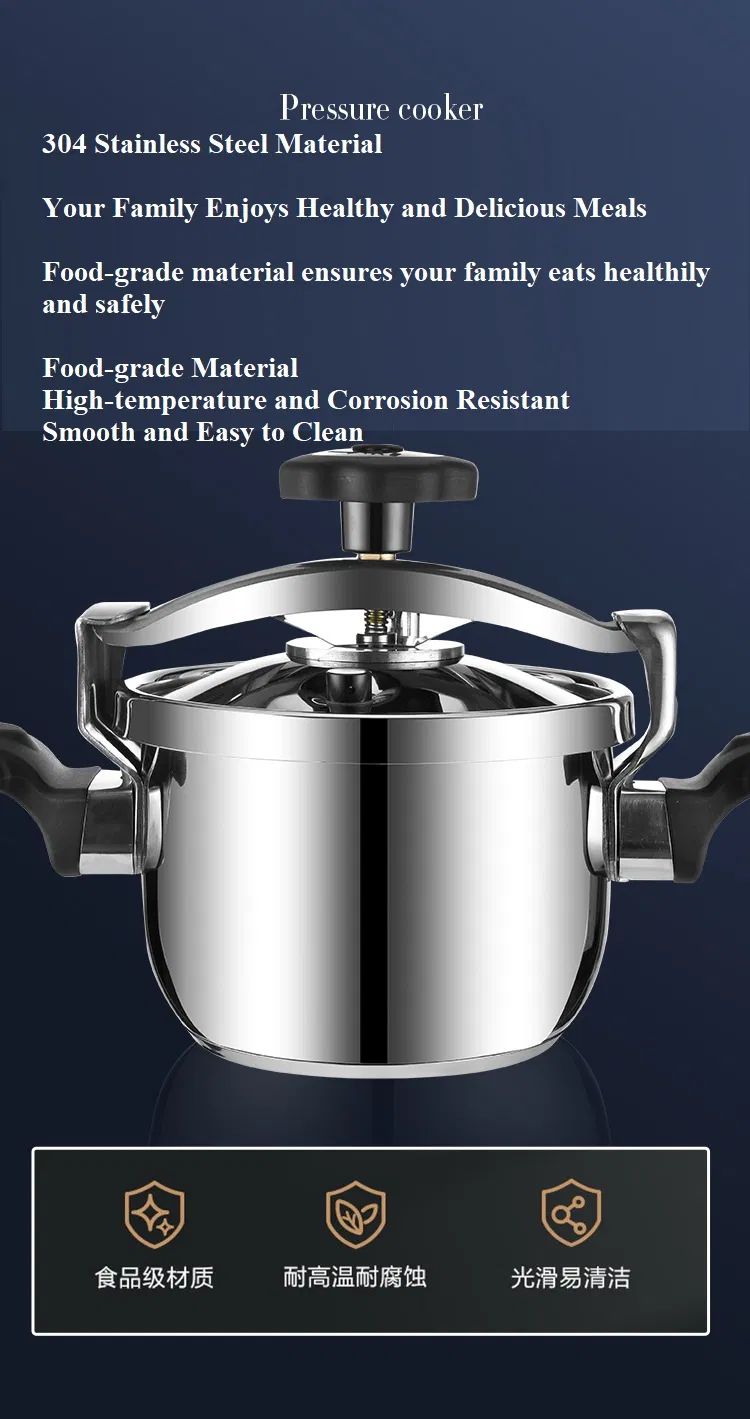 Home/Commercial 304 Stainless Steel Lid-Type Explosion-Proof Pressure Cooker