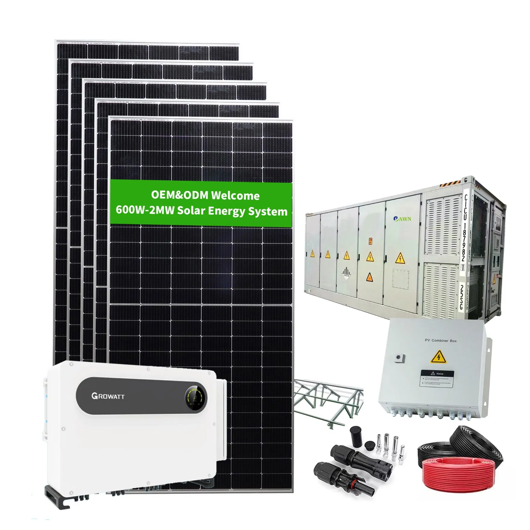 طاقة شمسية 30kw لمحطة طاقة صغيرة مجموعة كاملة من الألواح الشمسية الهجينة