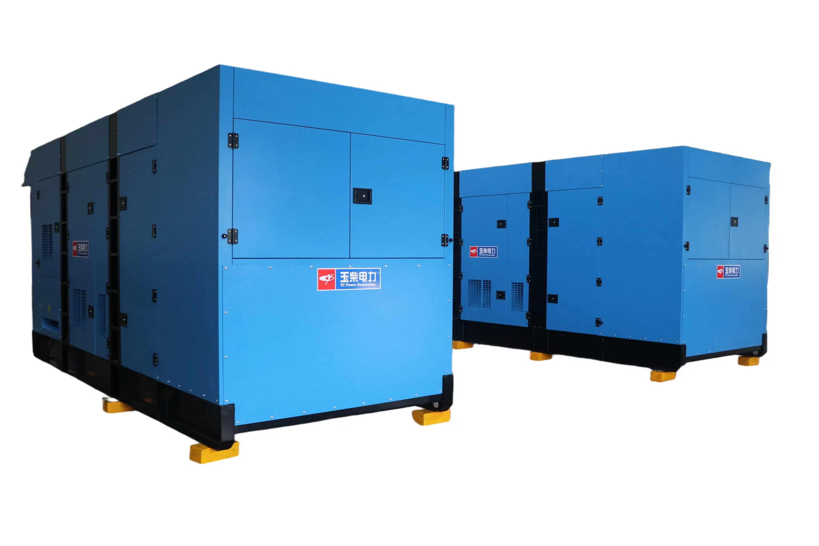 مولد كهربائي احتياطي طارئ يوتشاي 640kw/800kVA مجموعة مولدات ديزل عازلة للصوت