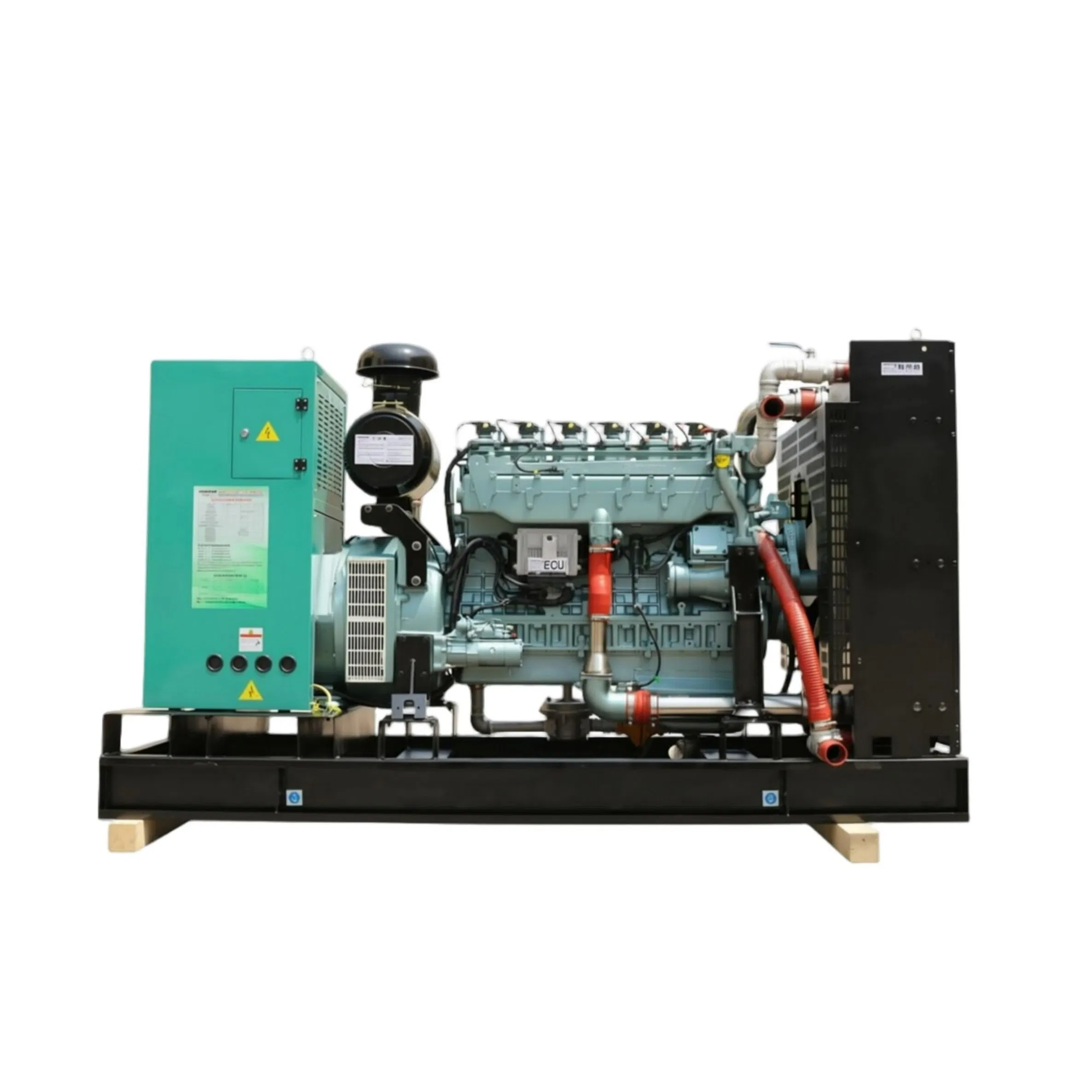 مولد غاز طبيعي غير محصور مبرد بالماء 150kw لنظام الطاقة الكهربائية