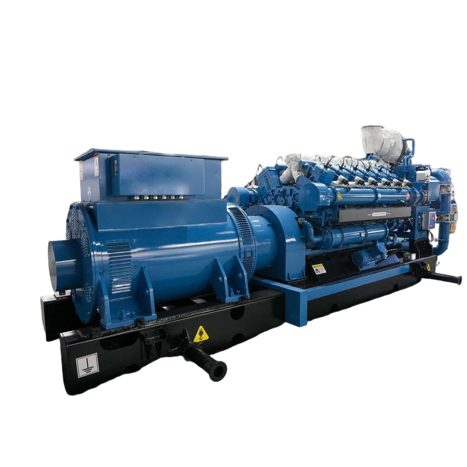 مولد الطاقة العالي الأداء 1000kw مجموعة مولدات الغاز البترولي مفتوحة مثبتة على قاعدة