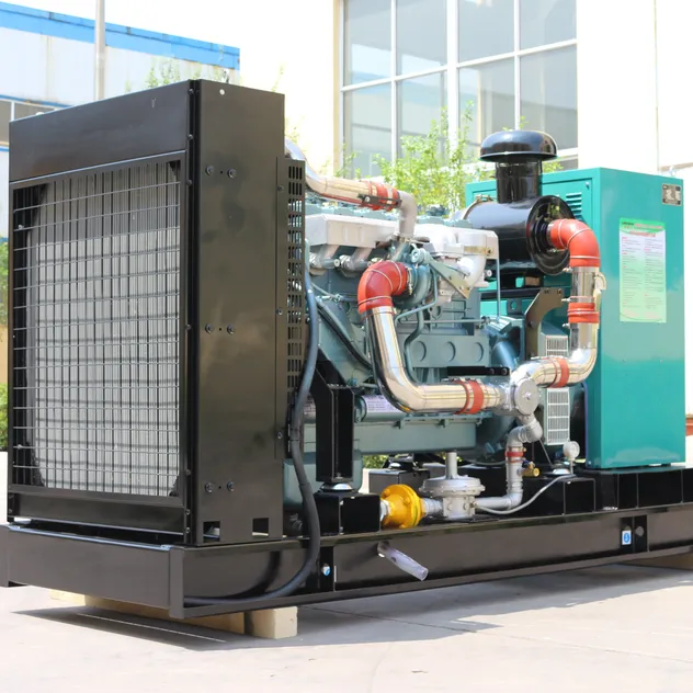 مجموعة مولدات الغاز الطبيعي المثبتة على هيكل متحرك 150kw لتوفير الطاقة الكهربائية المستمرة