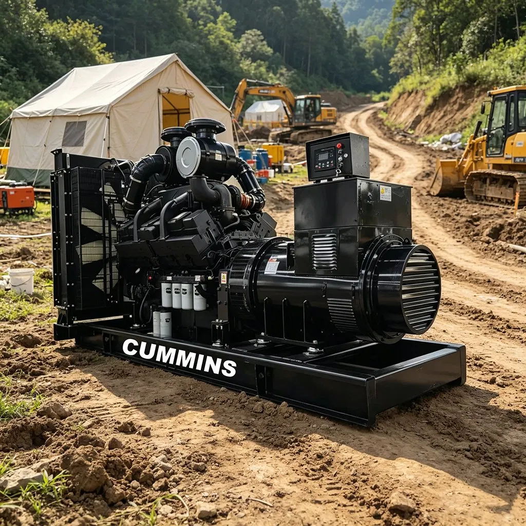 200kw 250kVA 300kw 400kw 500kw مجموعة مولدات ديزل كامينز المفتوحة للطاقة الاحتياطية الصناعية