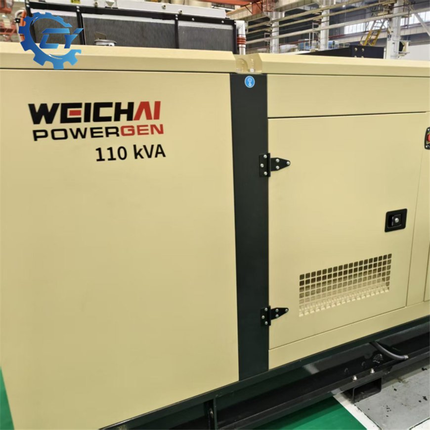 طاقة احتياطية مثالية 110kVA مجموعة مولدات ديزل ويشاى للمباني الصناعية