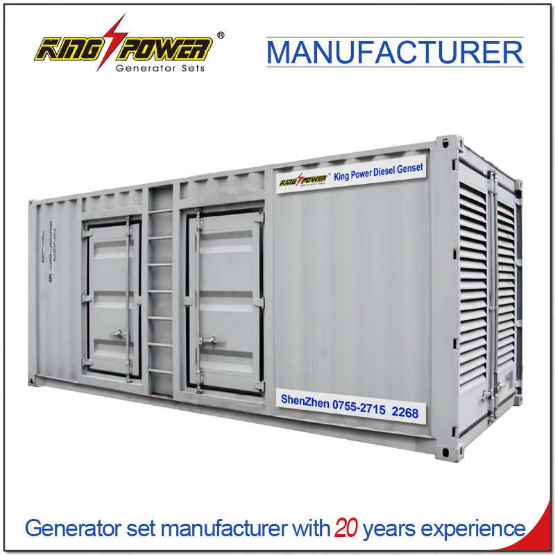 محرك نوع تبريد بالماء 100kw-800kw مجموعة مولدات ديزل