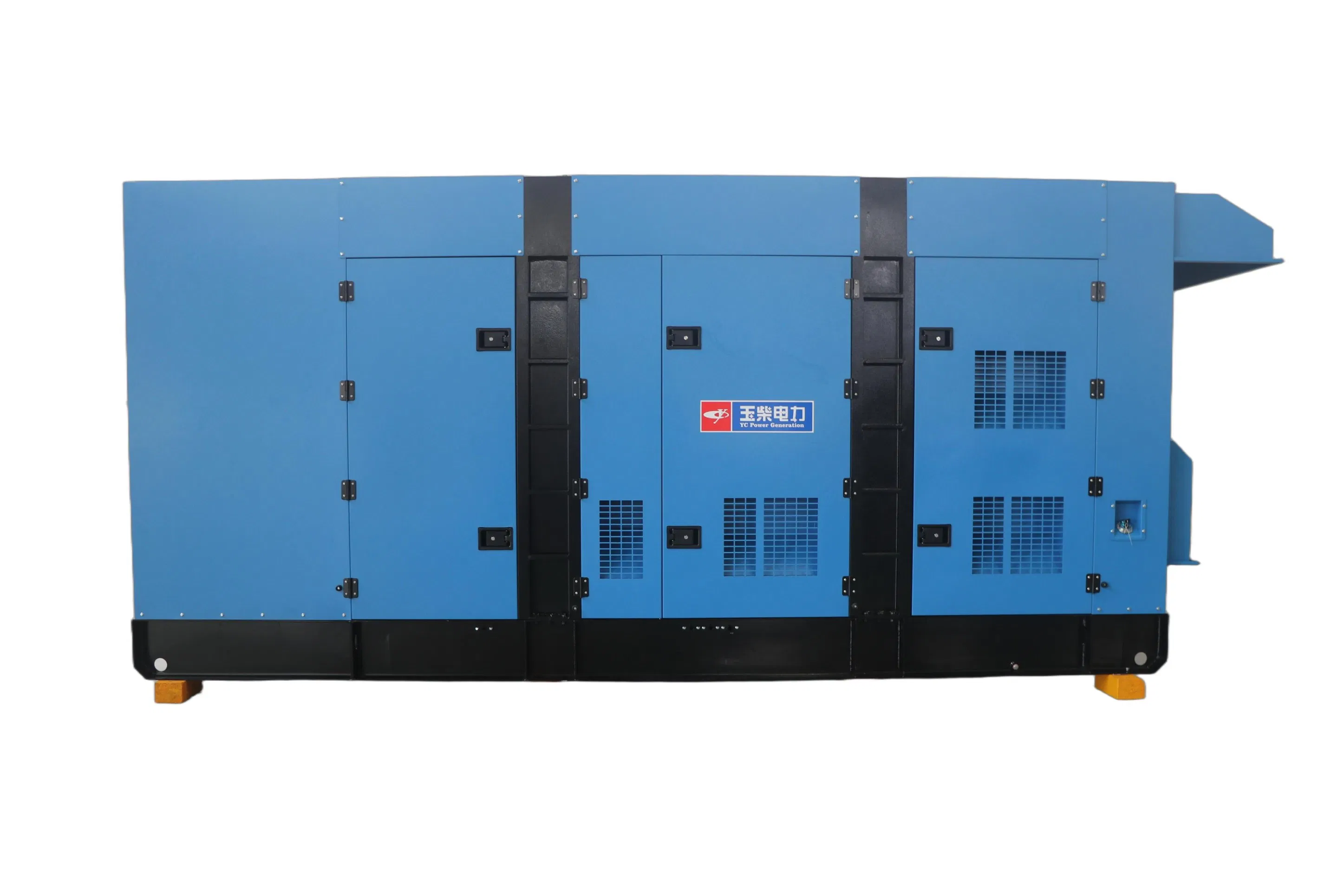 مولد كهربائي احتياطي طارئ يوتشاي 640kw/800kVA مجموعة مولدات ديزل عازلة للصوت