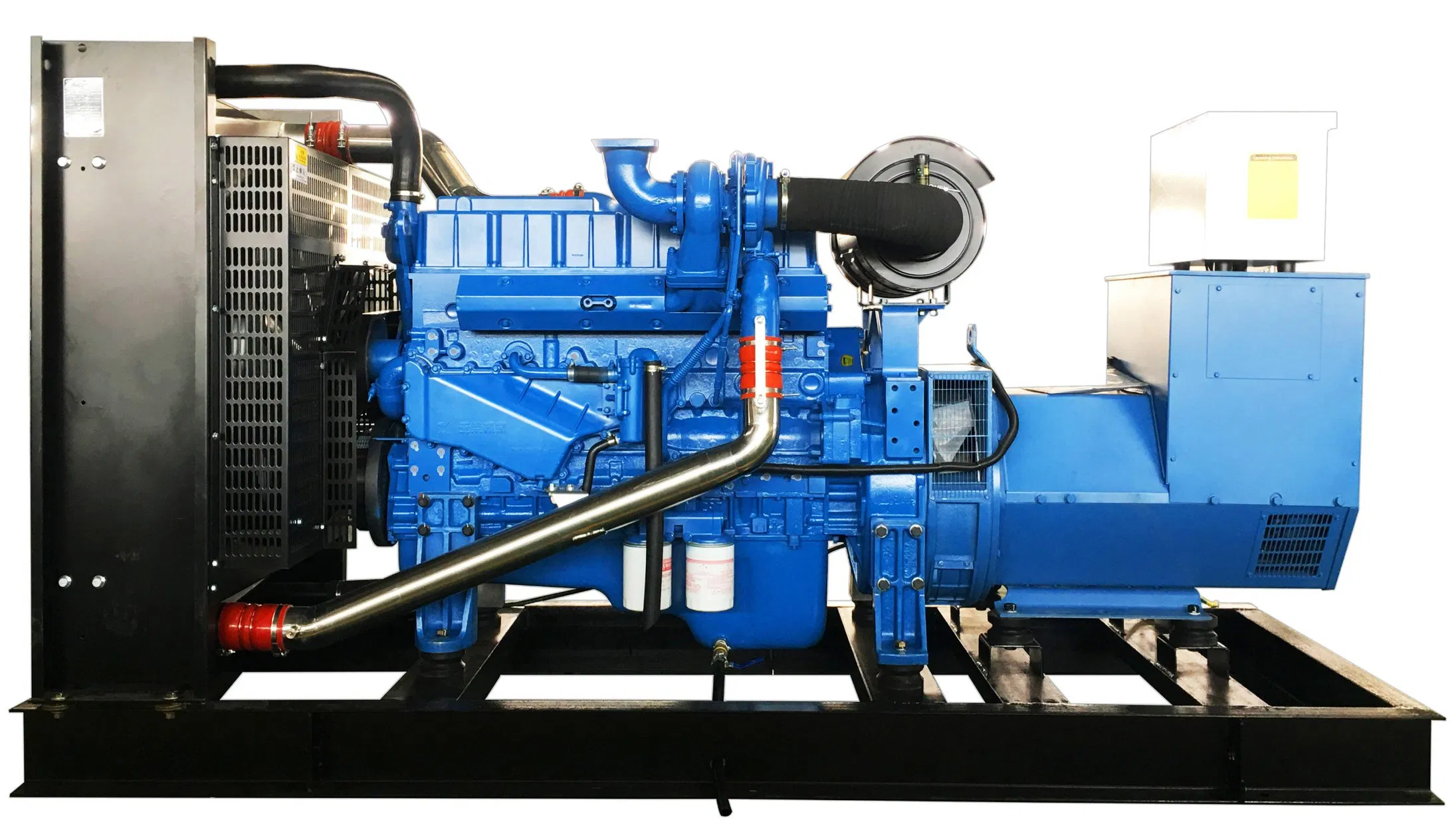 مولد يوتشاي منخفض الانبعاثات 130kw/163kVA مزود الطاقة لموقع البناء نوع مفتوح مؤقت مجموعة مولدات الديزل