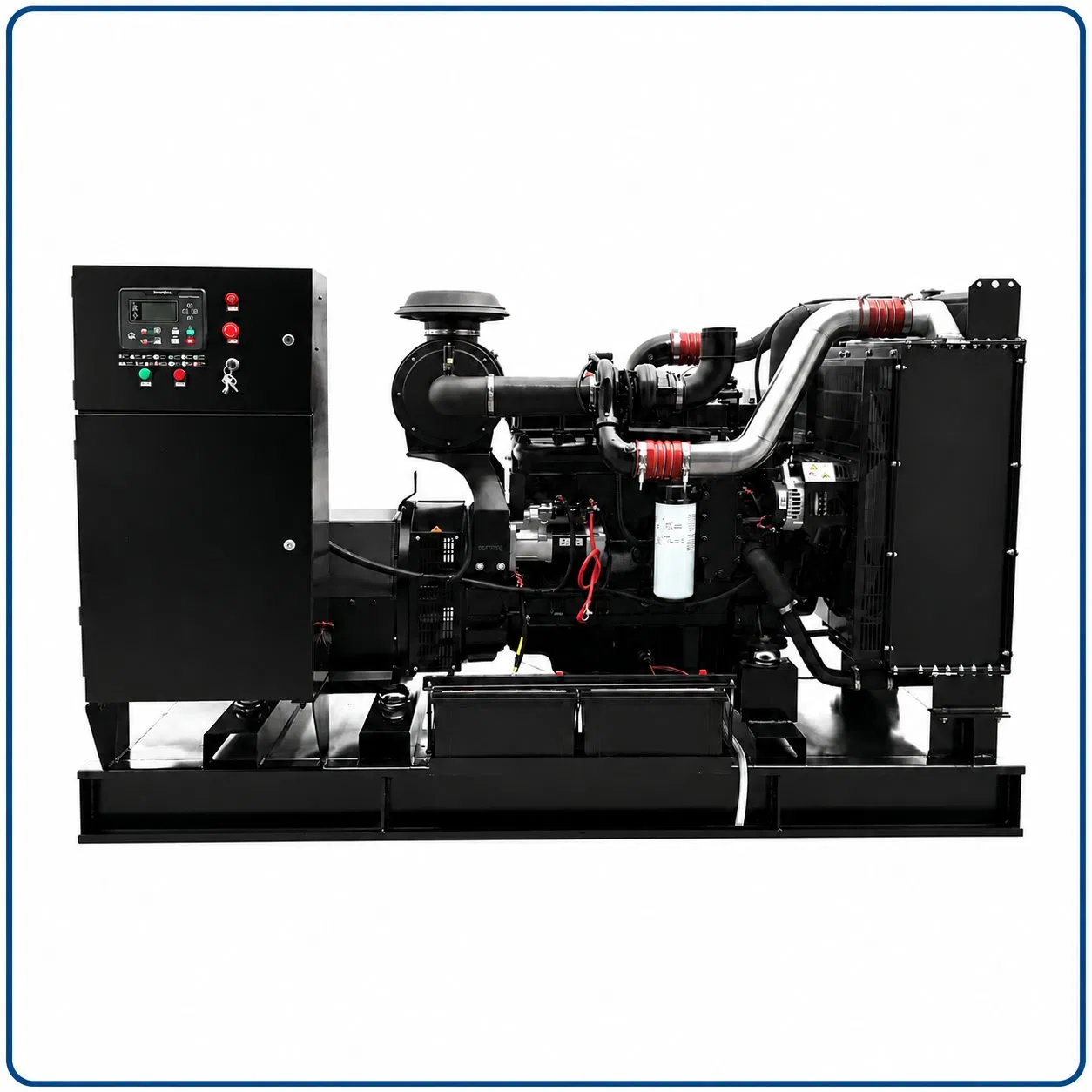 مولد ديزل صناعي ثقيل مع نظام ATS للتدفئة المزدوجة 200kVA