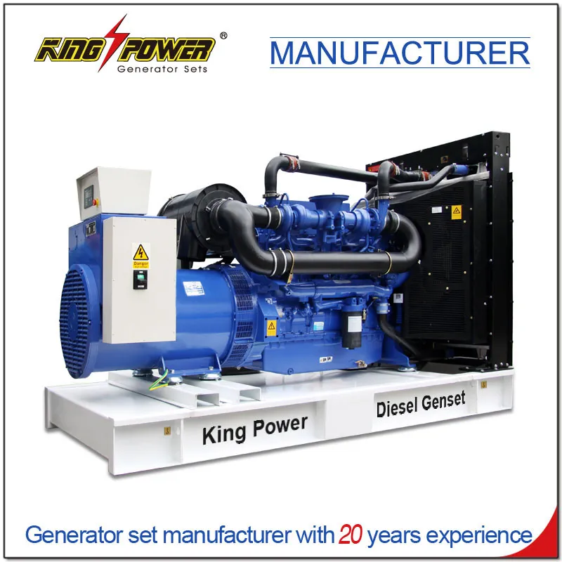 محرك نوع تبريد بالماء 100kw-800kw مجموعة مولدات ديزل