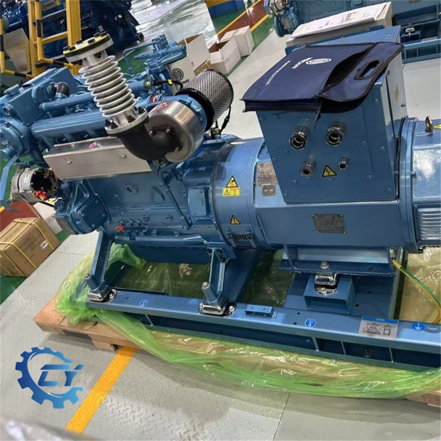 مجموعة مولدات بحرية من ويشاى 50kw بتصميم صامت ومبرد بالماء