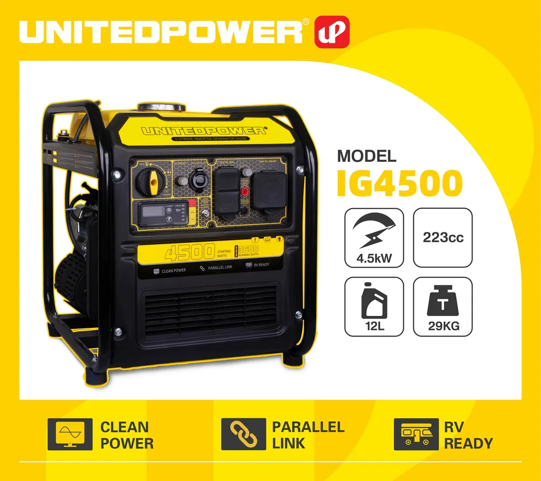 3.5kw 3.8kw 3500W 3800W مولد غاز محمول من نوع الإطار المفتوح