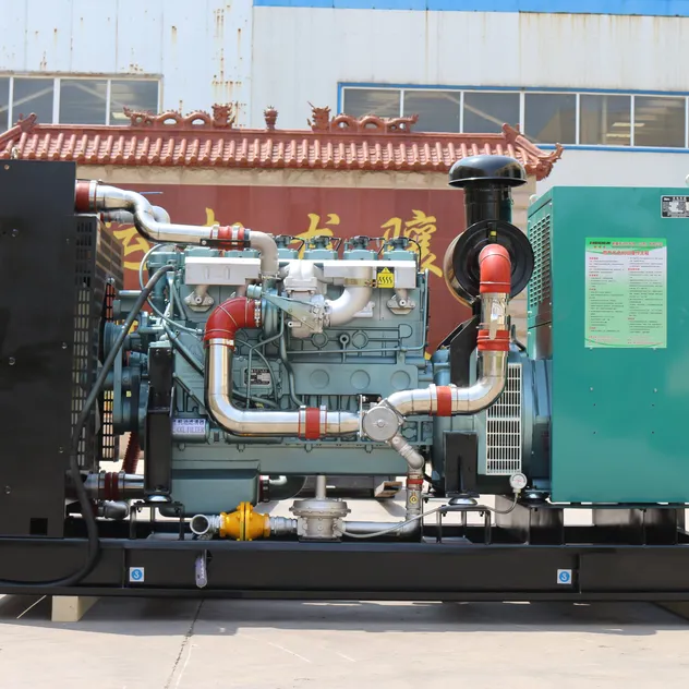 مولد غاز طبيعي غير محصور مبرد بالماء 150kw لنظام الطاقة الكهربائية