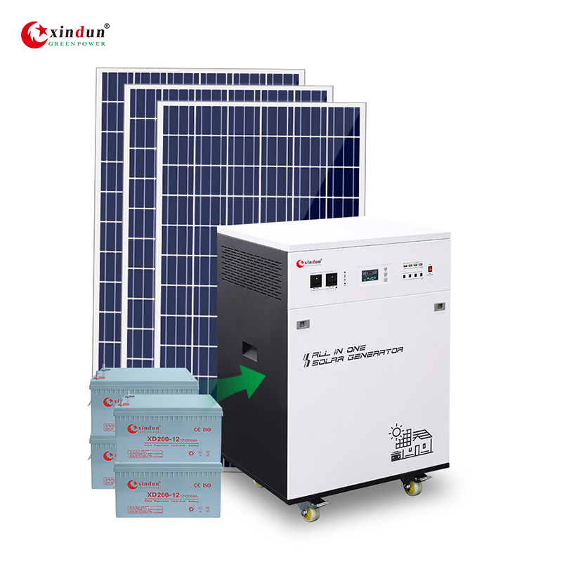 سعر الجملة نظام مجموعة الألواح الشمسية الهجينة المنزلية خارج الشبكة 3kw 3000W 3kVA