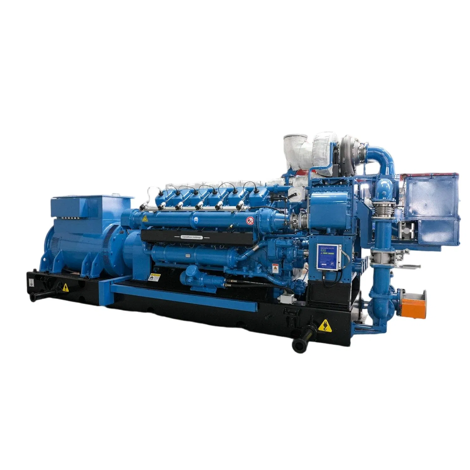 مولد الطاقة العالي الأداء 1000kw مجموعة مولدات الغاز البترولي مفتوحة مثبتة على قاعدة