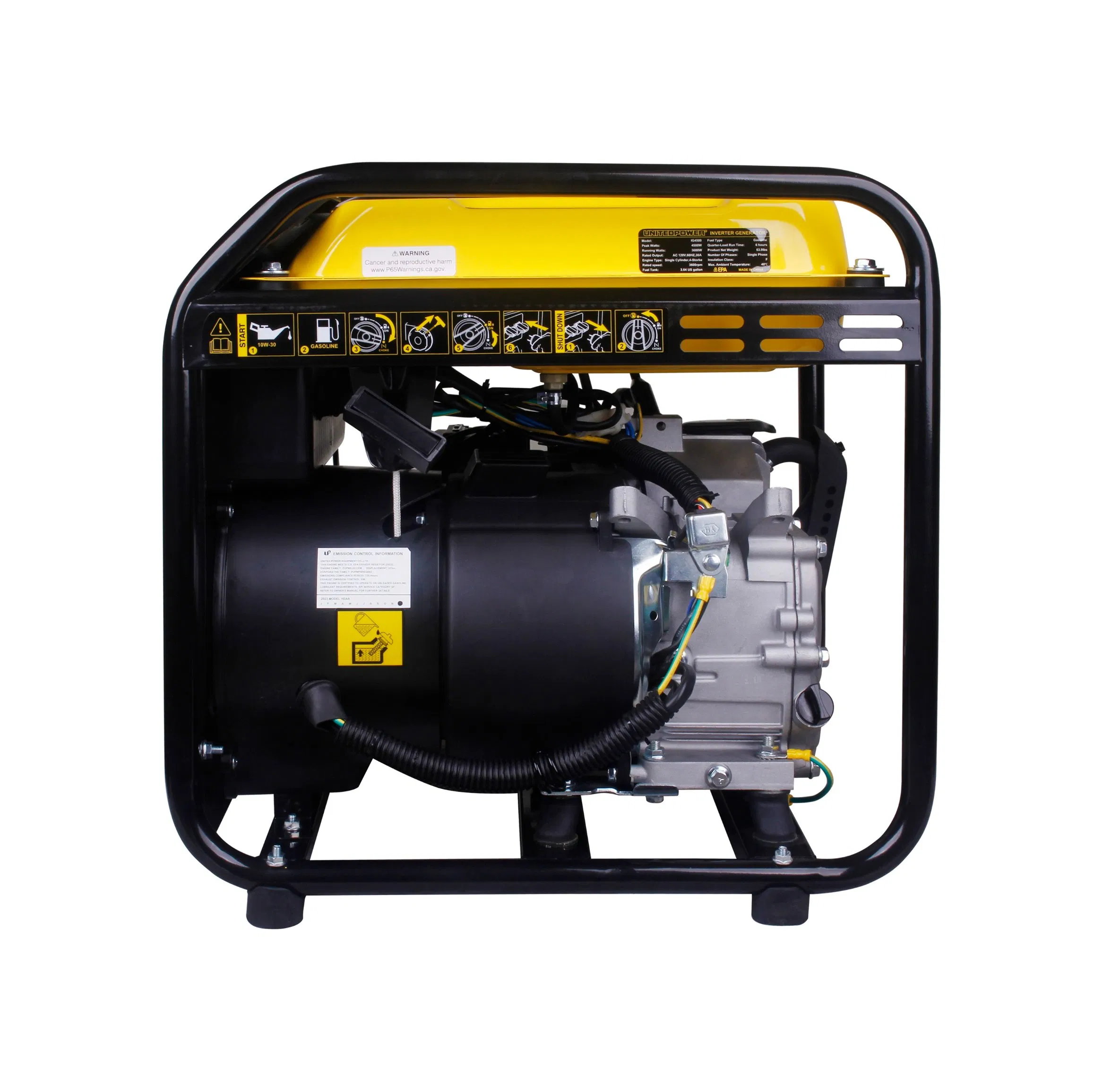 3.5kw 3.8kw 3500W 3800W مولد غاز محمول من نوع الإطار المفتوح
