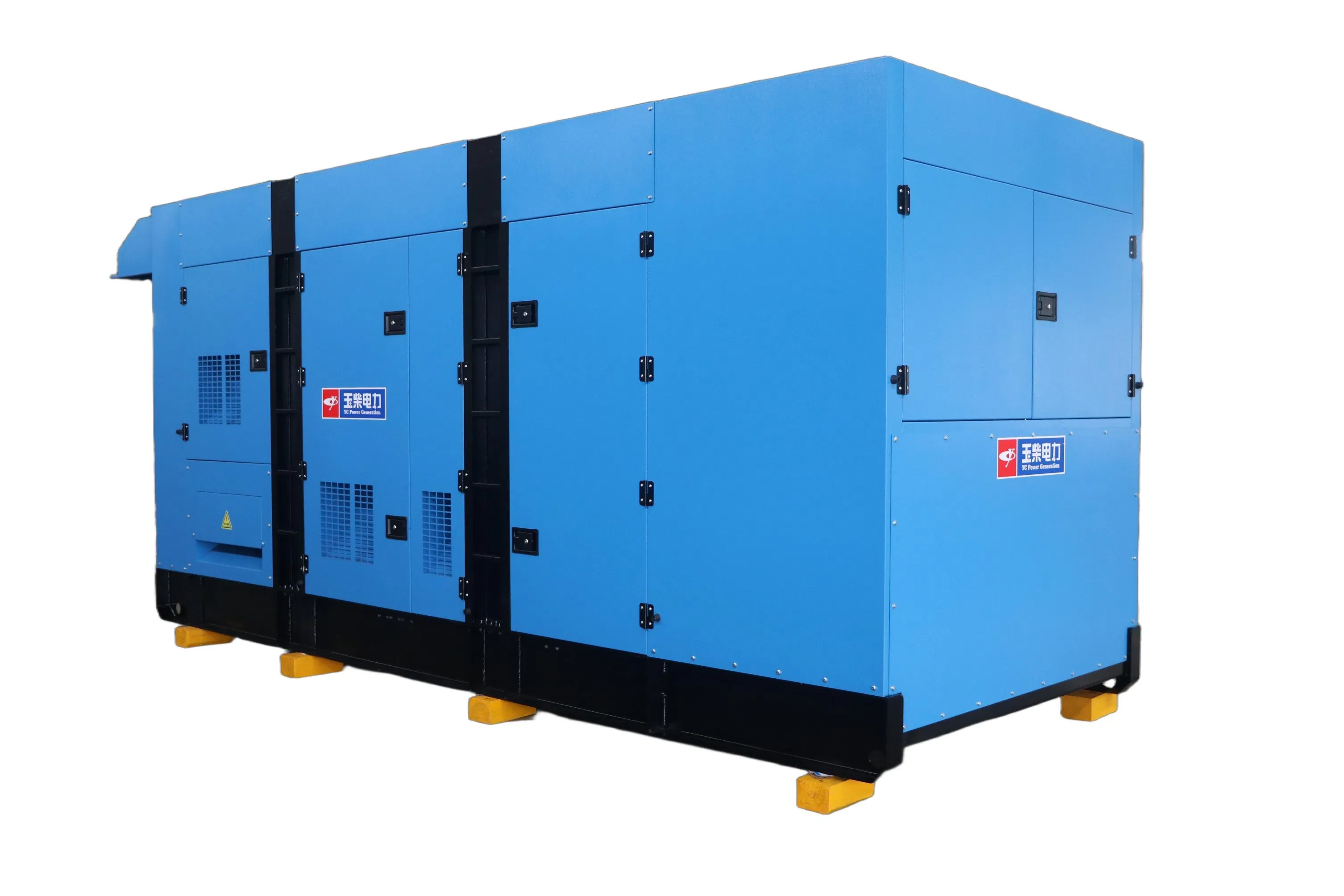 مولد كهربائي احتياطي طارئ يوتشاي 640kw/800kVA مجموعة مولدات ديزل عازلة للصوت