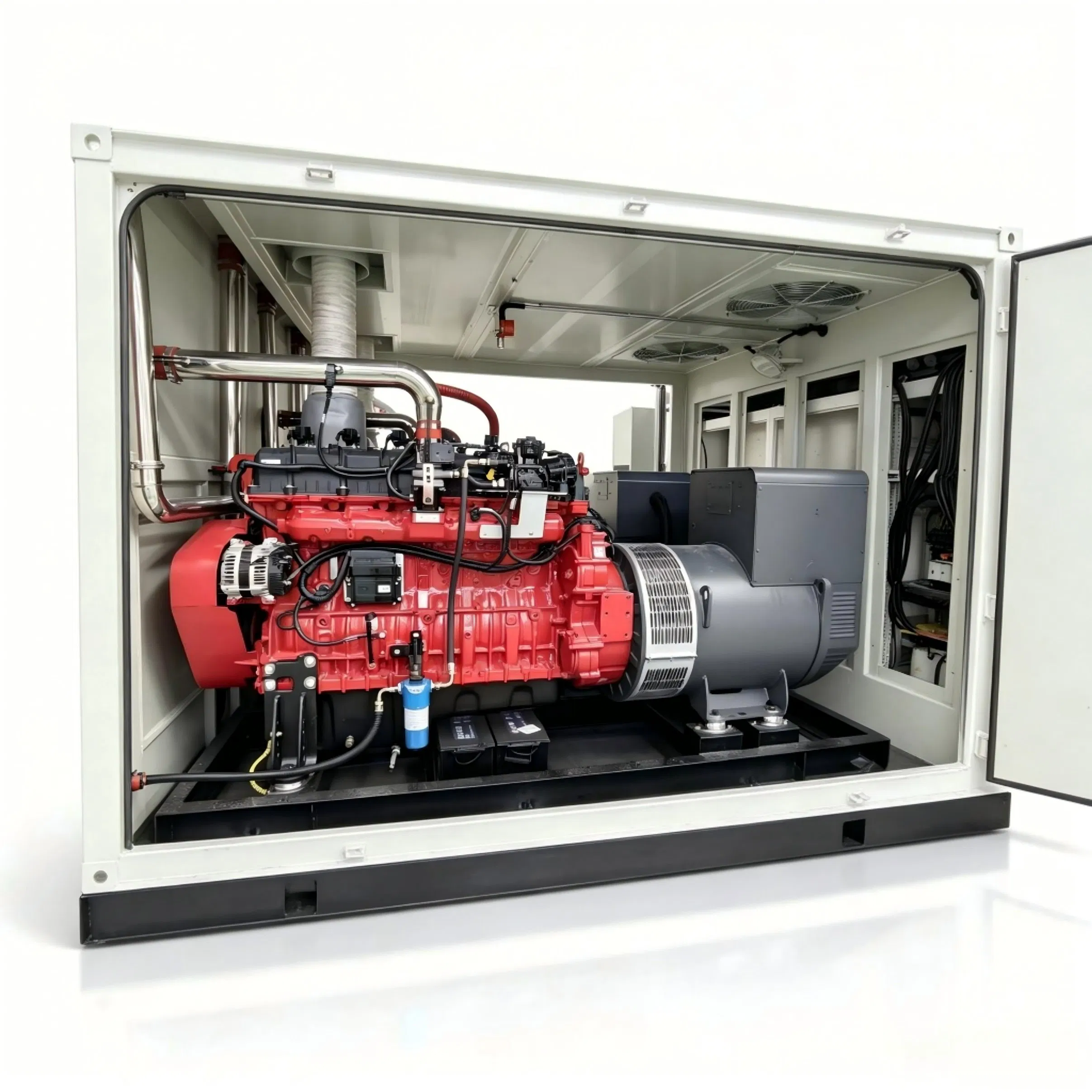 4X300kw مجموعة مولدات الغاز الطبيعي المعبأة من كامك لتوليد الطاقة الصناعية