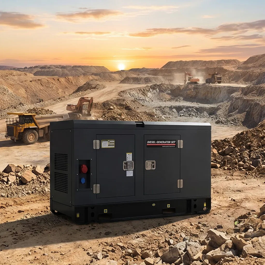 مولد ديزل هادئ مزود بتبريد مائي هجين بالطاقة الشمسية للطاقة الاحتياطية 20kVA-3000kVA مجموعة مولدات طوارئ صناعية ثلاثية الطور