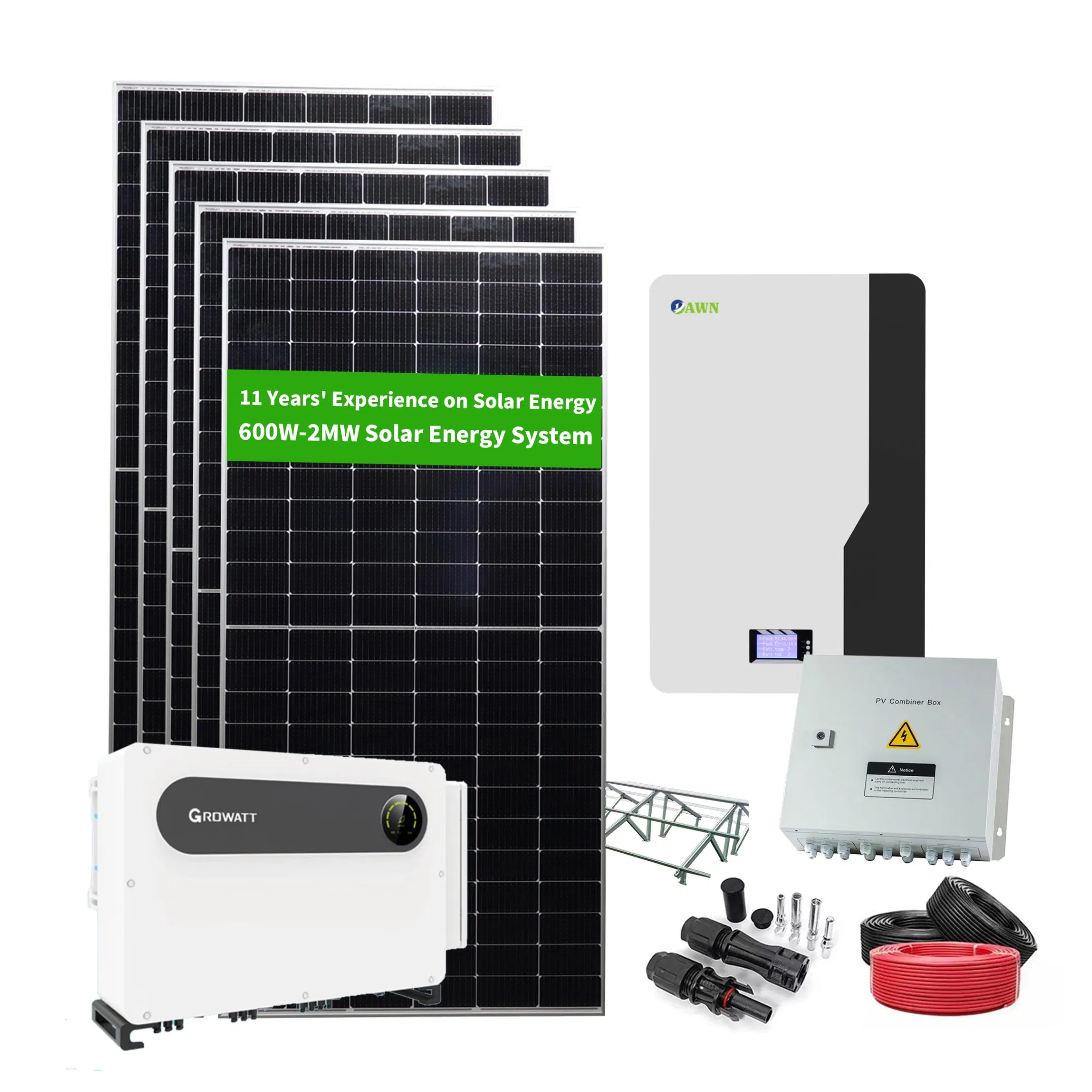 600W-10kw نظام هجين خارج الشبكة مع مجموعة عاكس بطارية بسعر المصنع