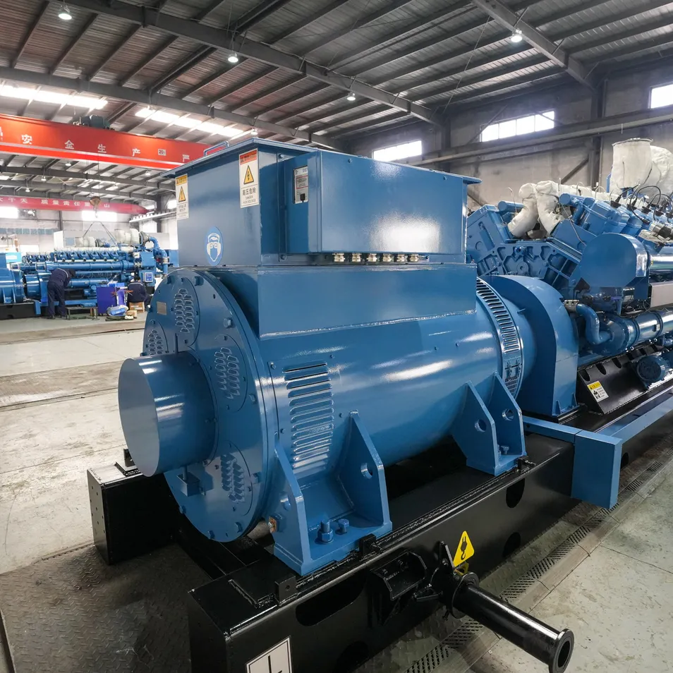 تحكم رقمي مفتوح انزلاق 1500kw مولد غاز حيوي مجموعة مولد كهربائي مع مراقبة سحابية