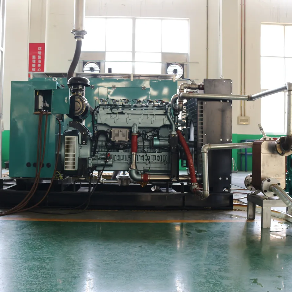 مولد غاز طبيعي غير محصور مبرد بالماء 150kw لنظام الطاقة الكهربائية