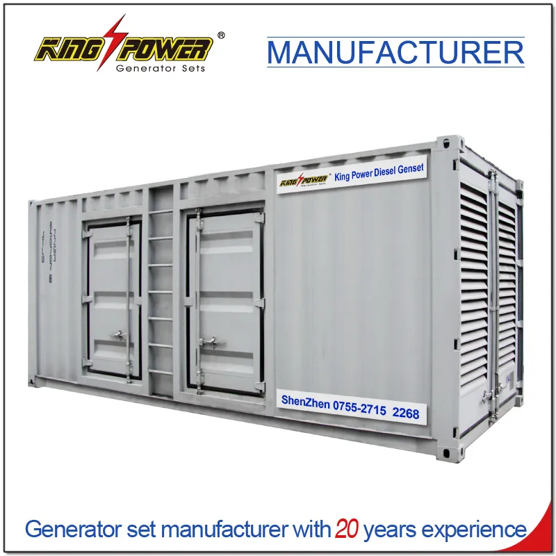 محرك نوع تبريد بالماء 100kw-800kw مجموعة مولدات ديزل