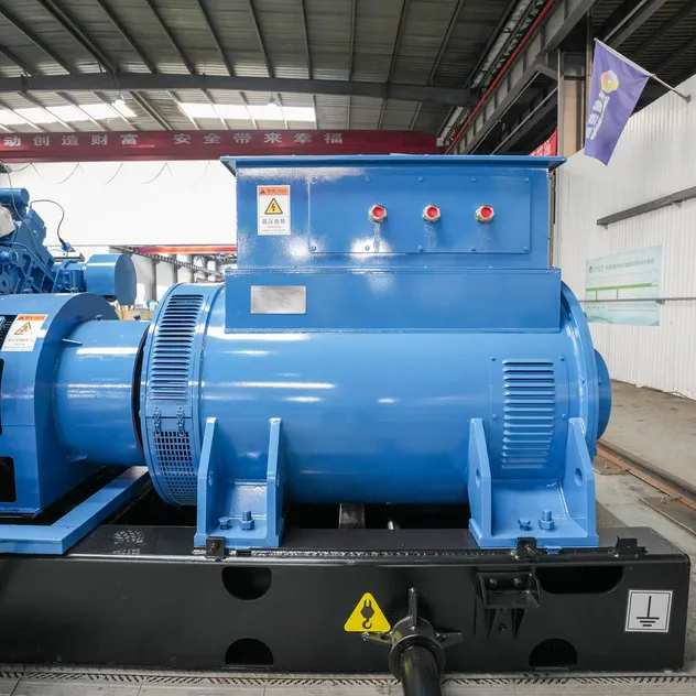 مولد غاز الميثان من طبقات الفحم المثبت على قاعدة متينة 1000kw للصناعات الثقيلة