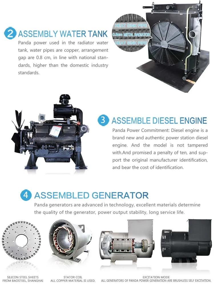 مولد كهربائي ديزل ثقيل الخدمة نوع صامت 400kw/500kVA