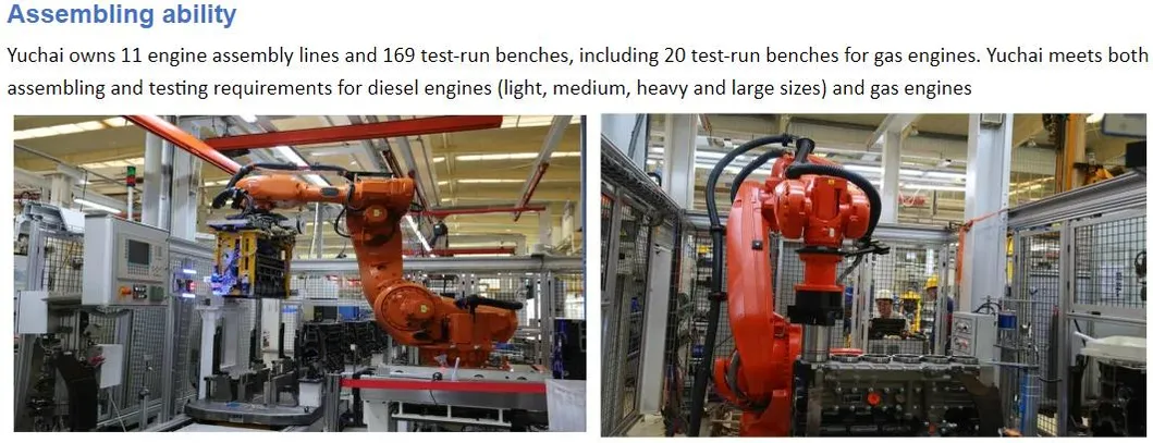 وظيفة تسخين زيت المحرك المساعد 250kw مجموعة مولدات الغاز الطبيعي يوتشاي بالغاز الحيوي CNG