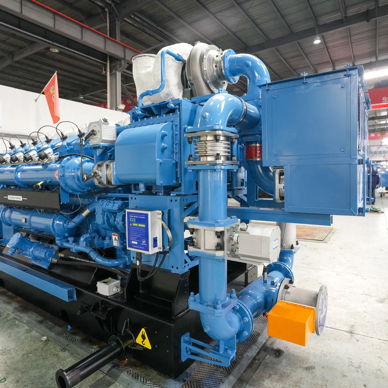 مولد كهربائي معتمد من CE - مجموعة مولدات الغاز الحيوي مع ضمان كامل 1500kw