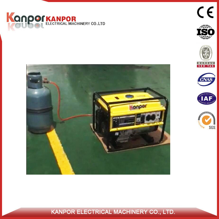 كانبور 5kw مجموعة مولدات ثنائية الوقود (غاز البترول المسال والبنزين)