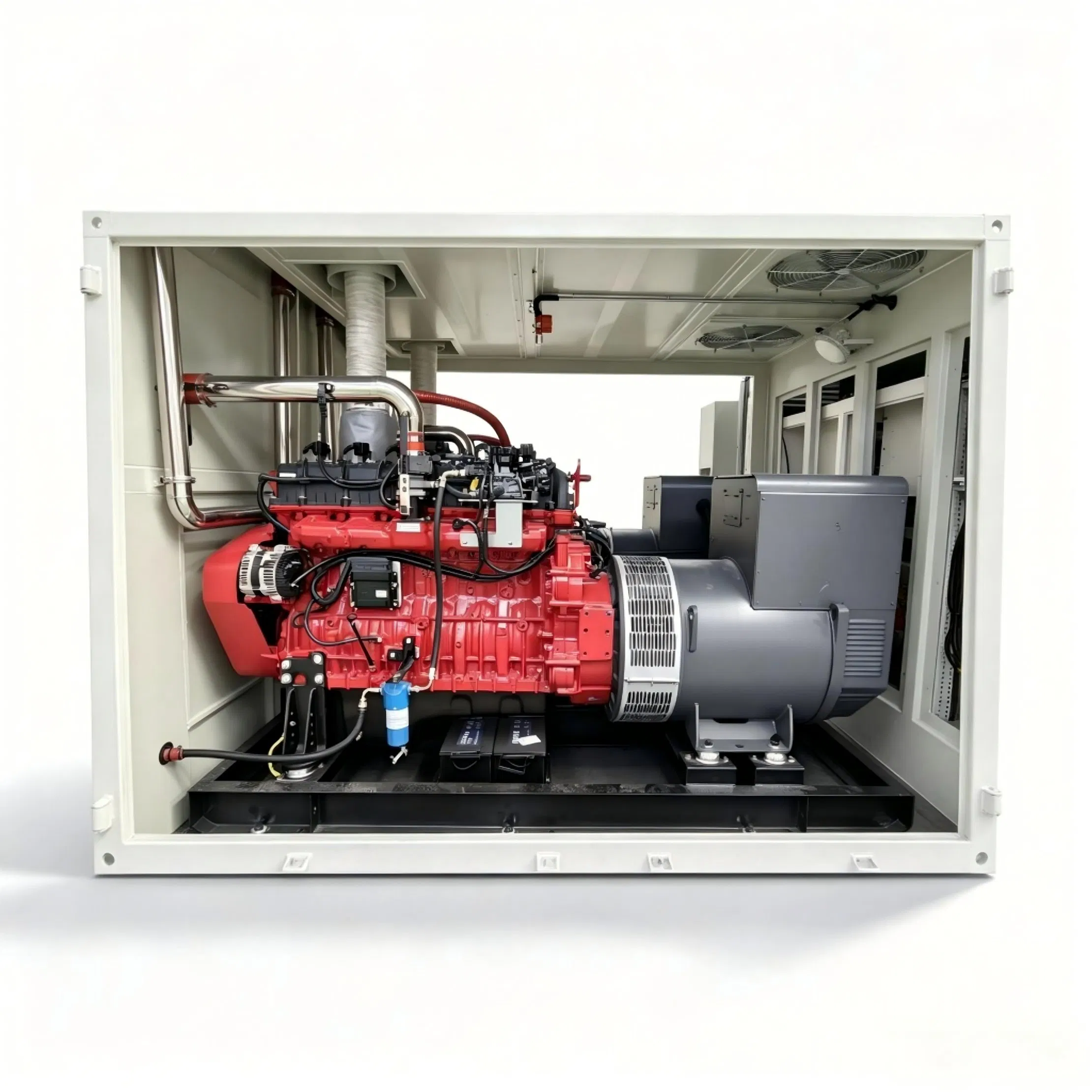 4X300kw مجموعة مولدات الغاز الطبيعي المعبأة من كامك لتوليد الطاقة الصناعية