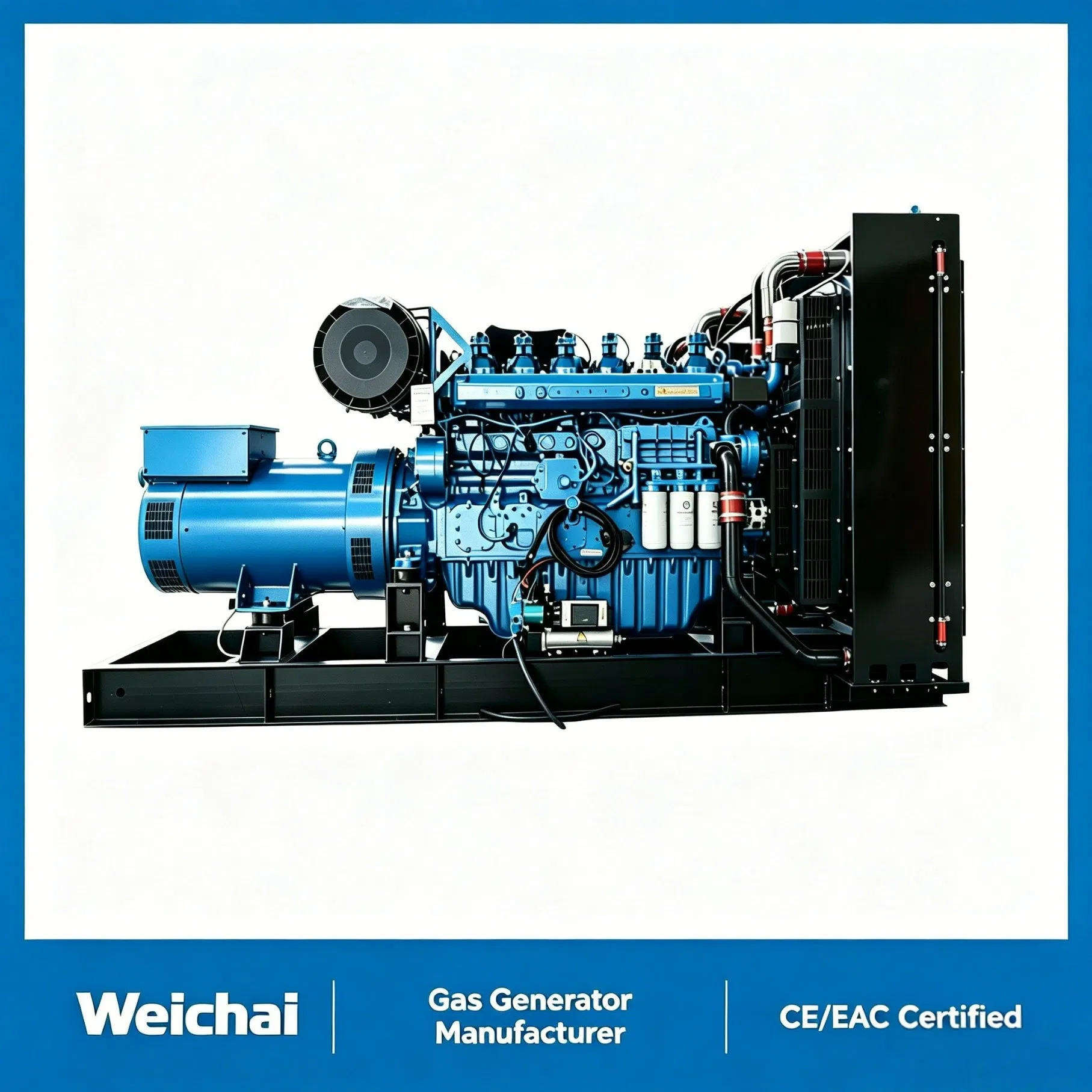 مجموعة مولدات الغاز الطبيعي من ويشاى عالية الجودة 400kw لحل طاقة هادئ