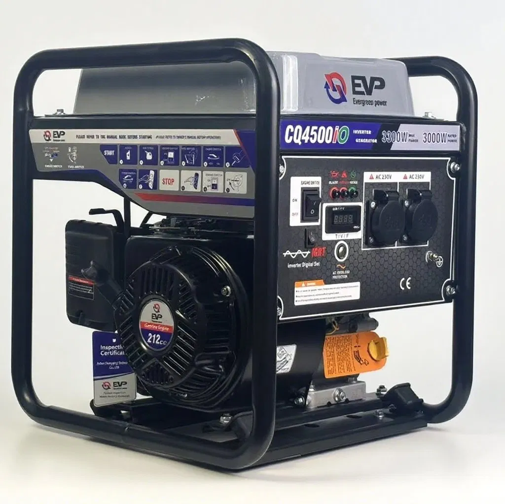 مولد غاز محمول عاكس رقمي منزلي للاستخدام الخارجي في المخيمات 1kVA-10kVA