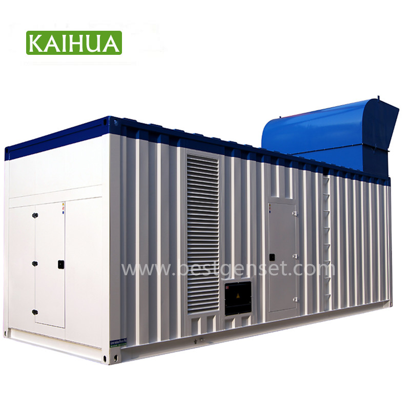 600kw مجموعة مولد ديزل مثبتة على قاعدة مع محرك كمنز