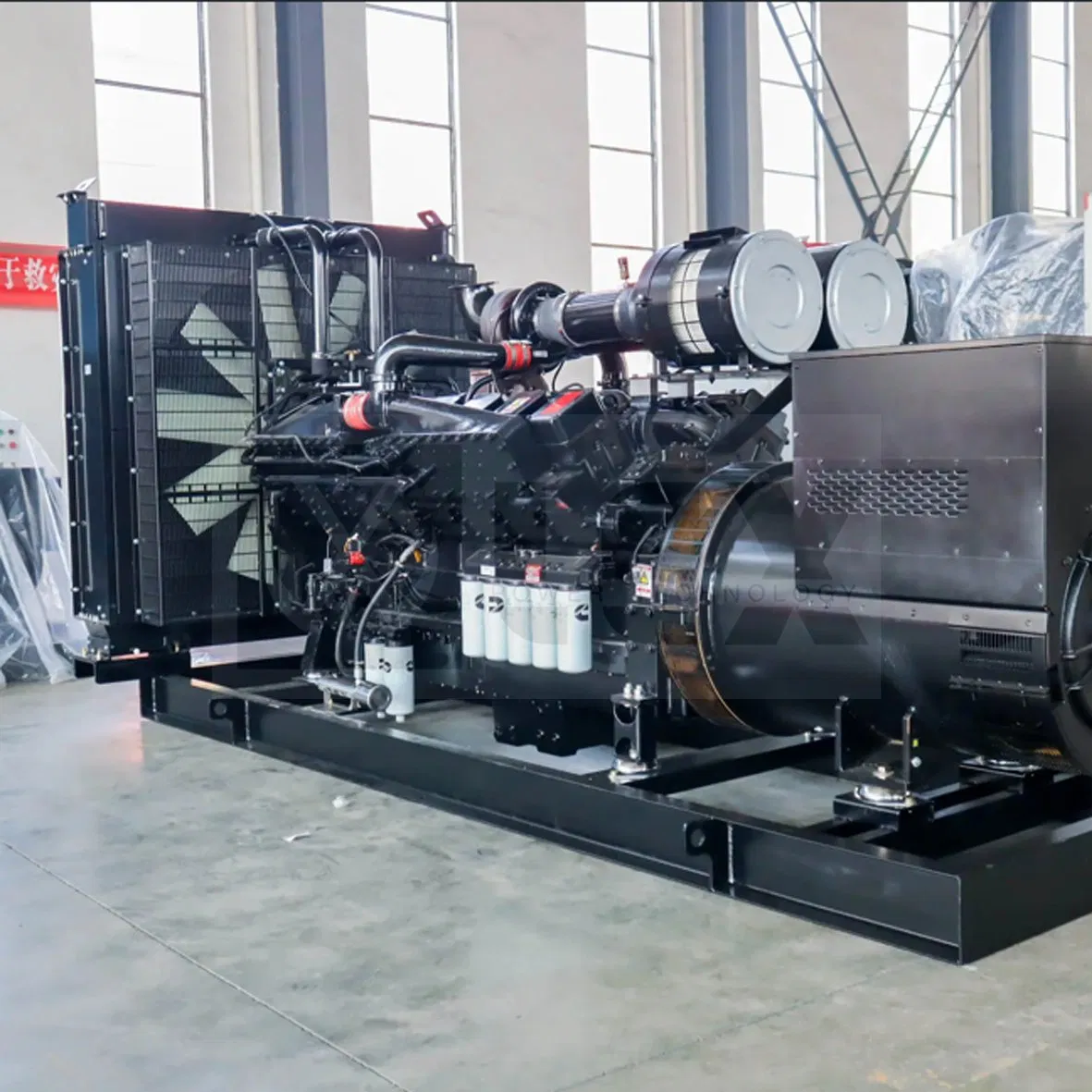 30kVA 50kVA 100kVA 250kVA 1000kVA مجموعة مولدات ديزل مفتوحة الإطار للاستخدام الصناعي والتجاري من كومينز للطاقة الكهربائية