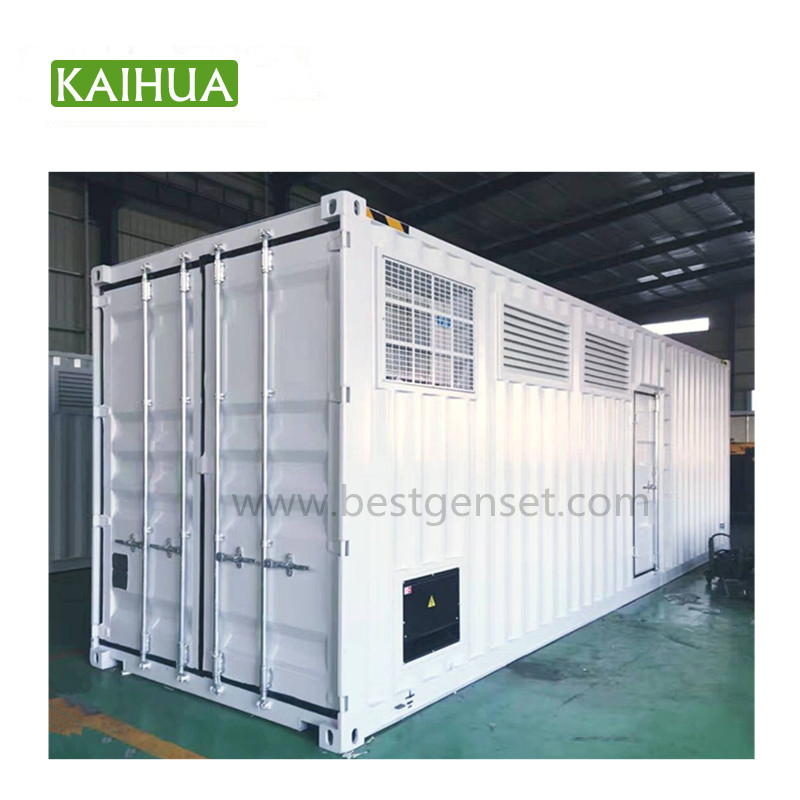 600kw مجموعة مولد ديزل مثبتة على قاعدة مع محرك كمنز