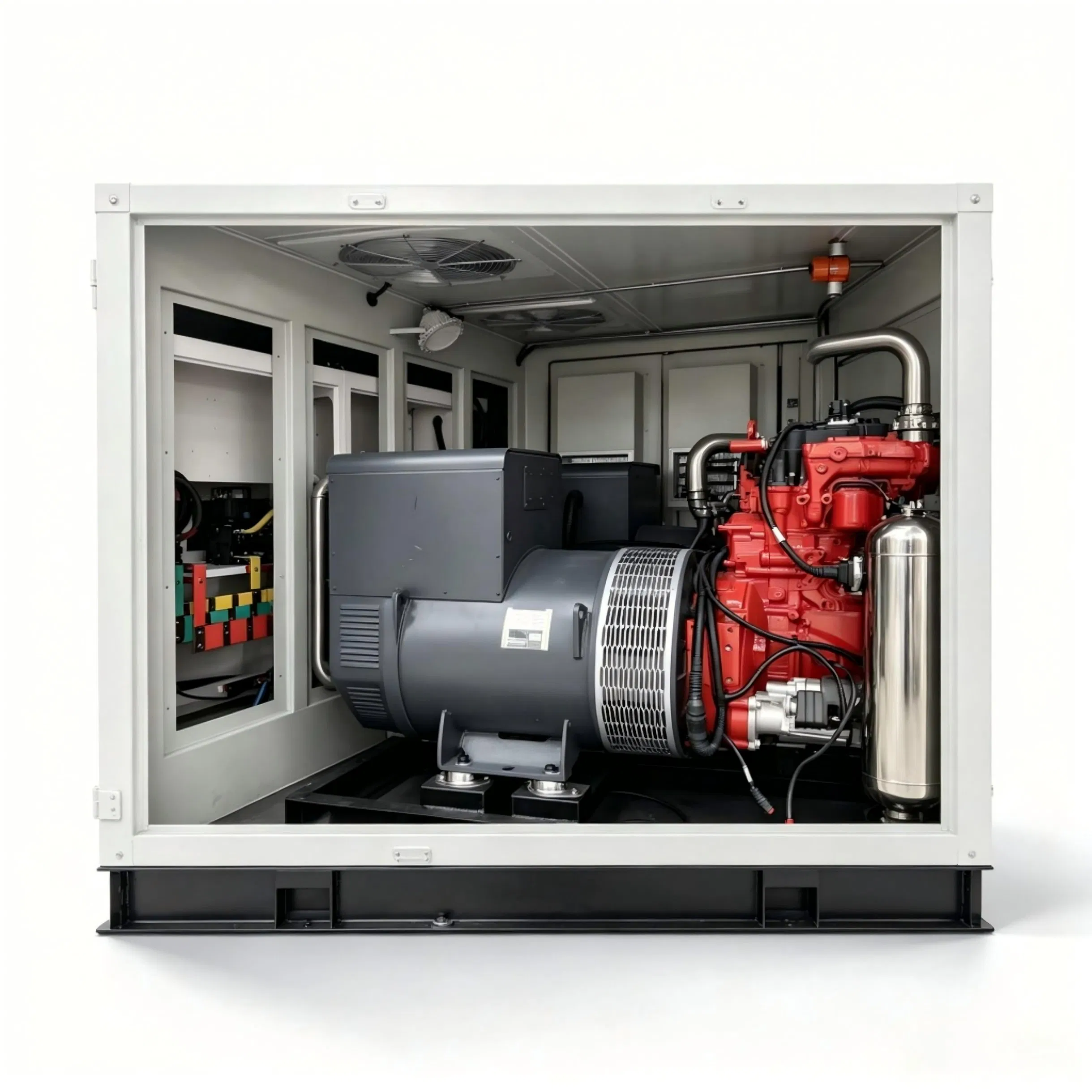 مولد غاز طبيعي مثبت على هيكل موثوق 4X300kw كامك لتوفير الطاقة