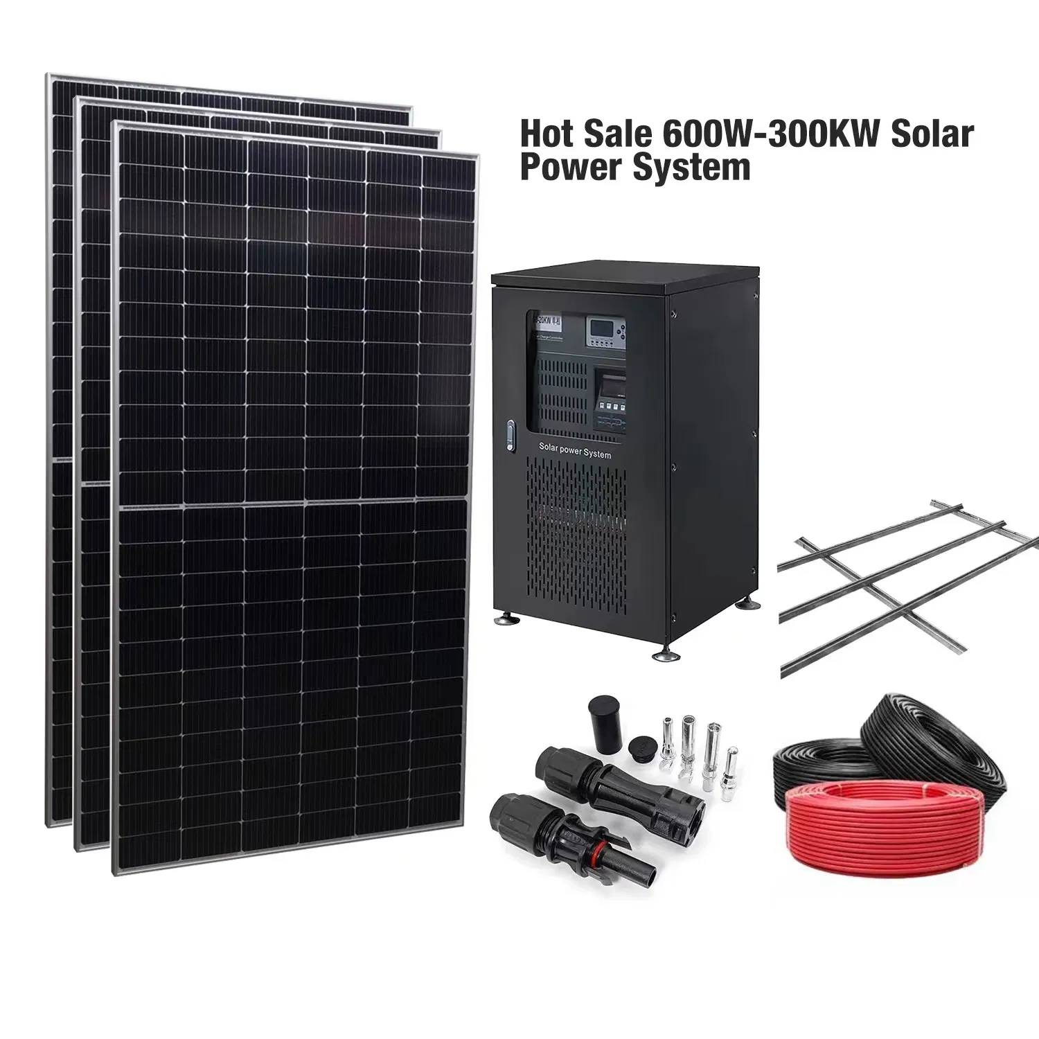 600W-10kw نظام هجين خارج الشبكة مع مجموعة عاكس بطارية بسعر المصنع