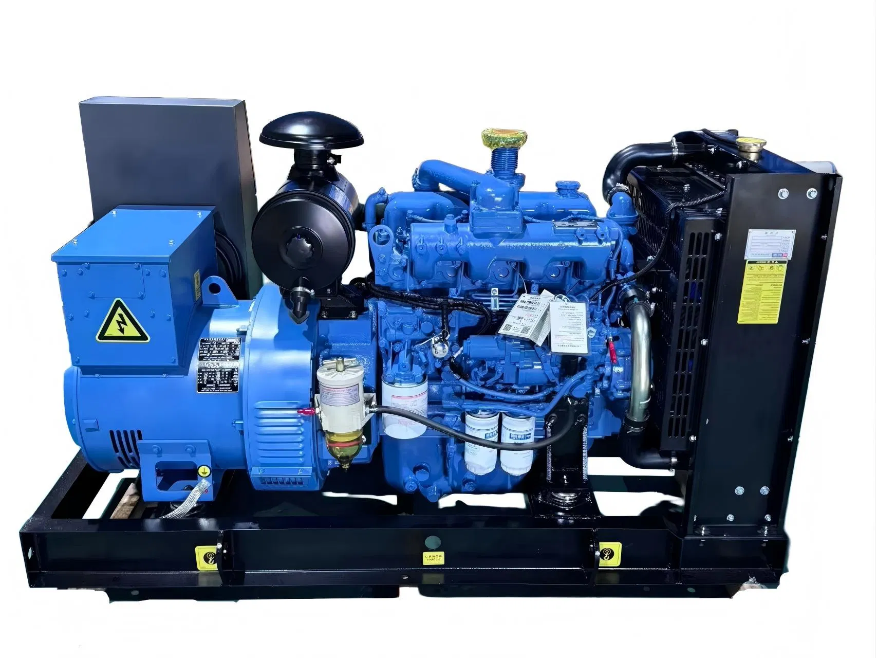 مولد يوتشاي منخفض الانبعاثات 130kw/163kVA مزود الطاقة لموقع البناء نوع مفتوح مؤقت مجموعة مولدات الديزل